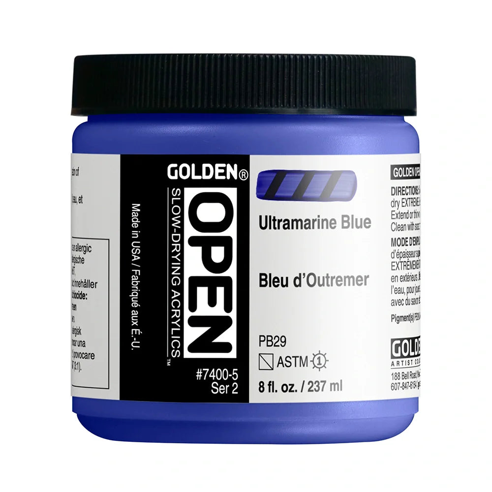 Golden Open Acrylics 237ml Series 2 Ultramarine Blue