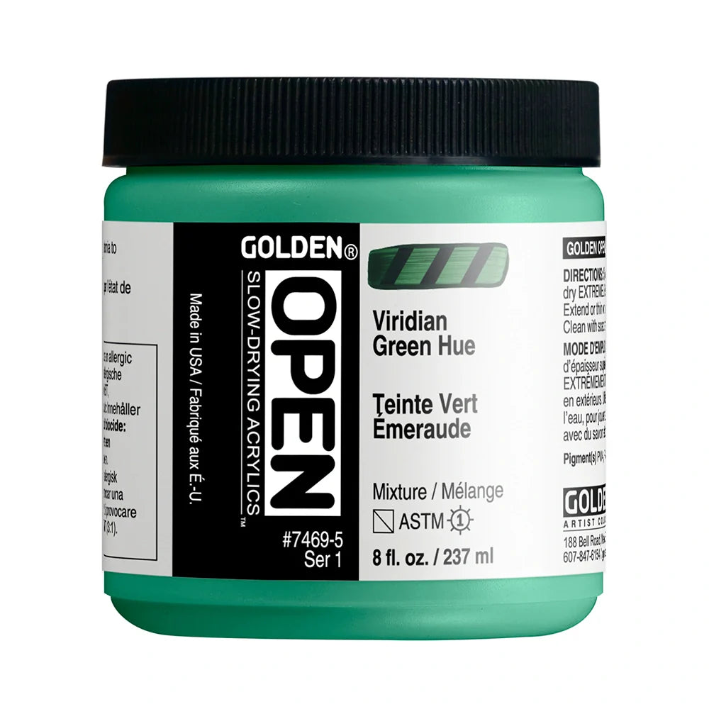 Golden Open Acrylics 237ml Series 1 Viridian Green Hue