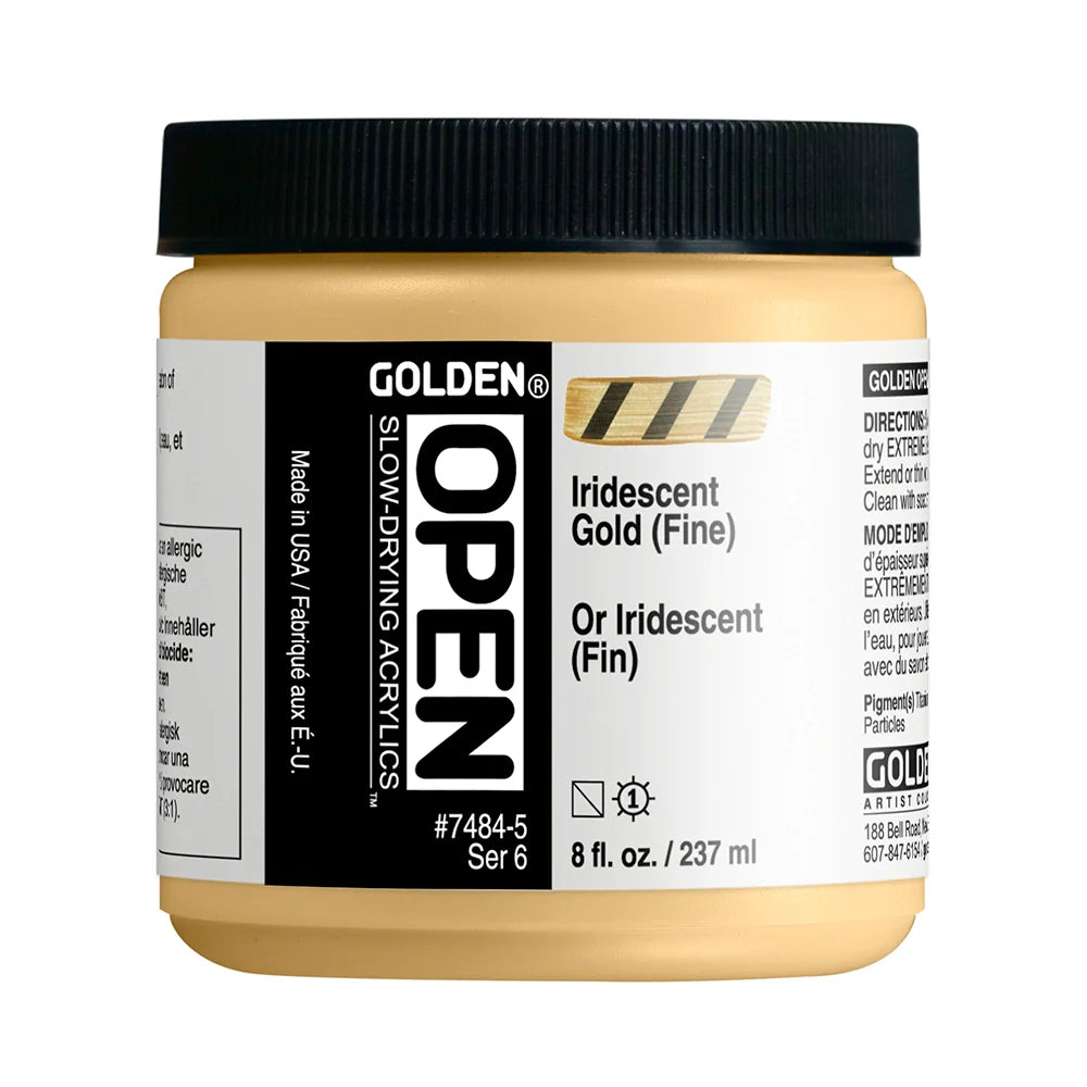 Golden Open Acrylics 237ml Series 7 Iridescent Gold (Fine)