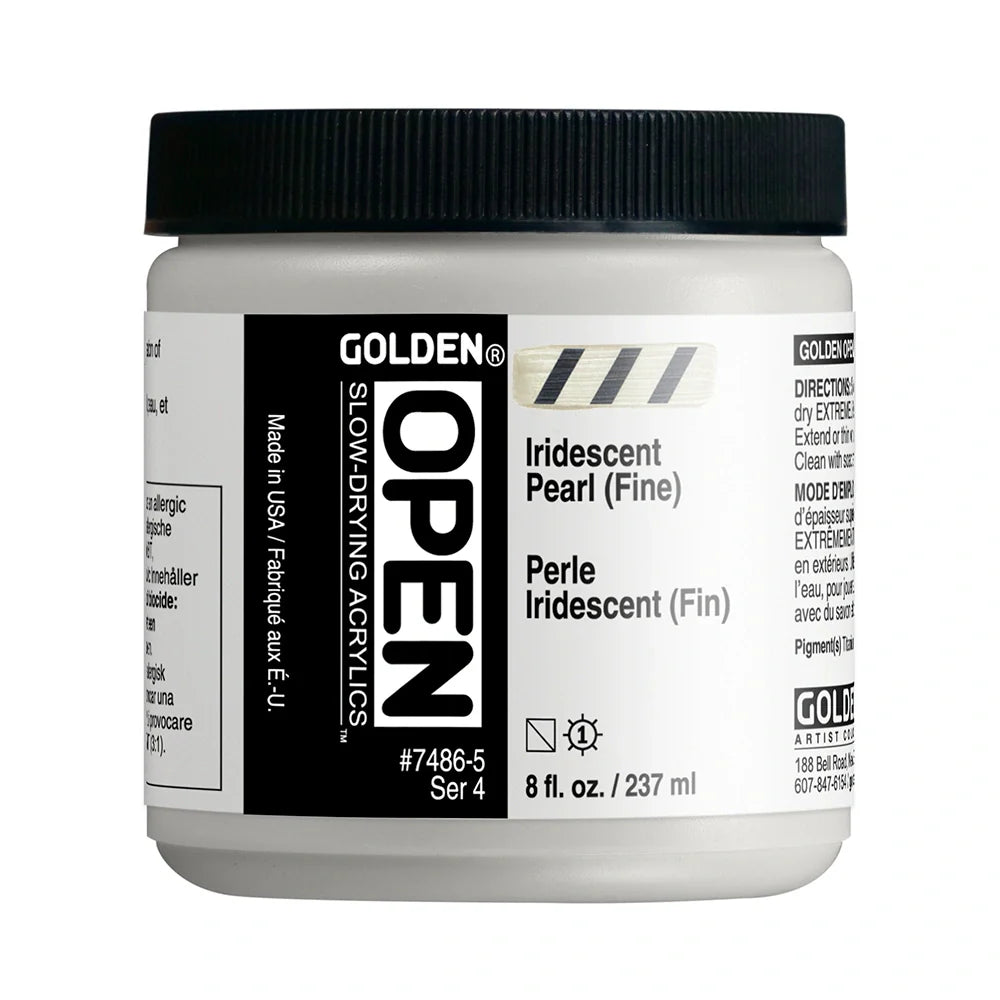 Golden Open Acrylics 237ml Series 4 Iridescent Pearl (Fine)