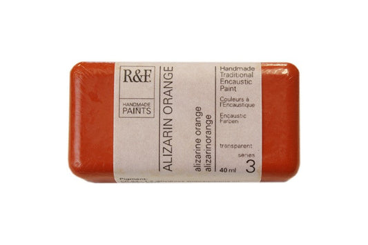 R&F Encaustic Wax Paint 40ml Alizarin Orange