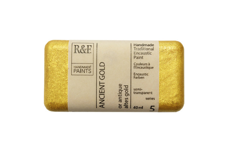 R&F Encaustic Wax Paint 40ml Ancient Gold