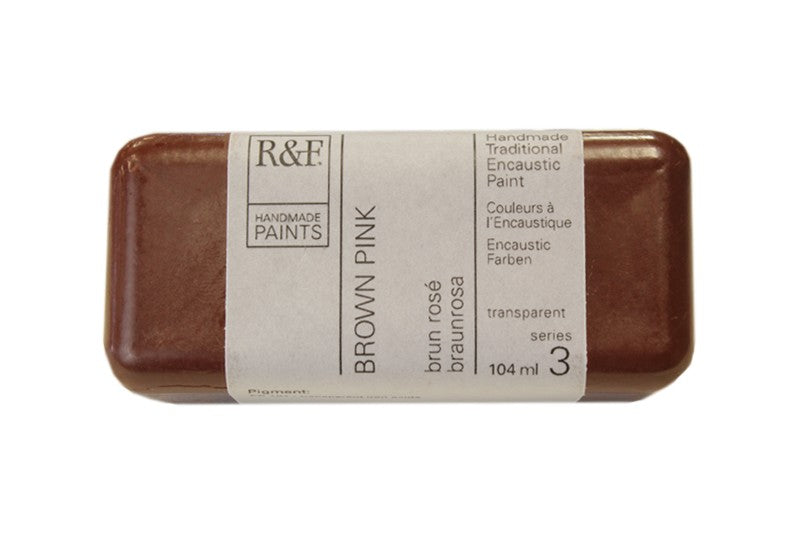 R&F Encaustic Wax Paint 104ml Brown Pink