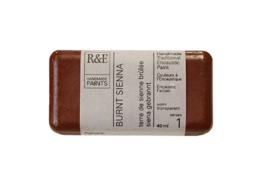 R&F Encaustic Wax Paint 40ml Burnt Sienna