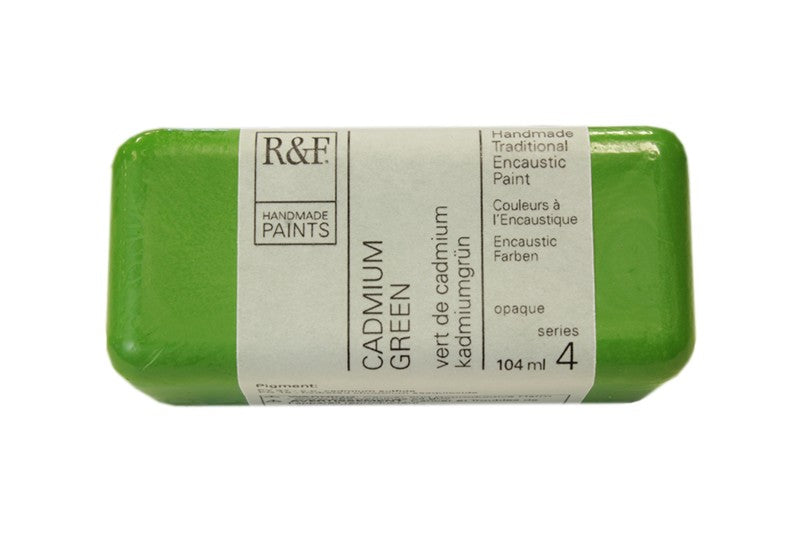 R&F Encaustic Wax Paint 104ml Cadmium Green