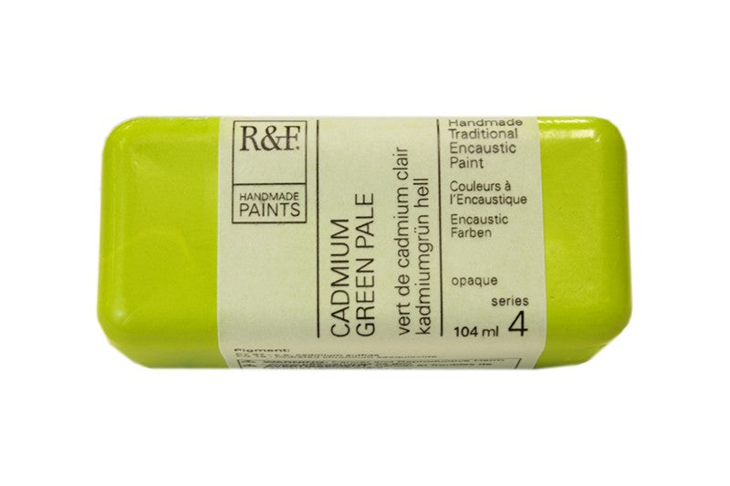 R&F Encaustic Wax Paint 104ml Cadmium Green Pale