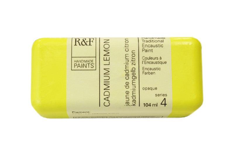 R&F Encaustic Wax Paint 104ml Cadmium Lemon