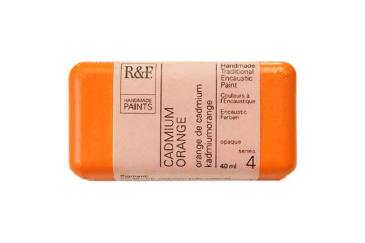 R&F Encaustic Wax Paint 40ml Cadmium Orange