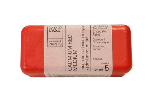 R&F Encaustic Wax Paint 104ml Cadmium Red Medium