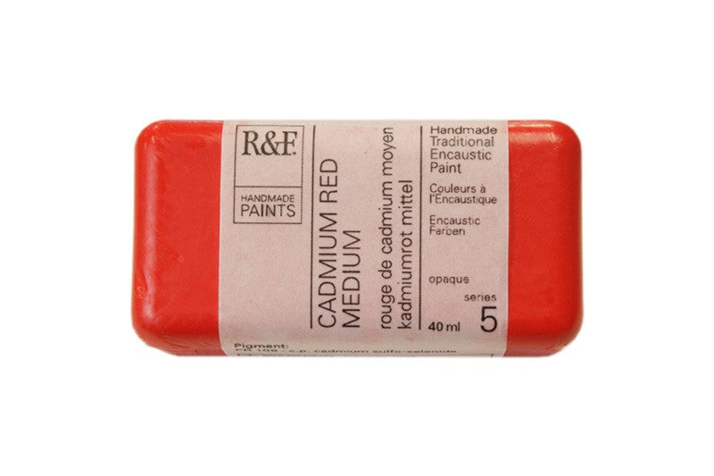 R&F Encaustic Wax Paint 40ml Cadmium Red Medium