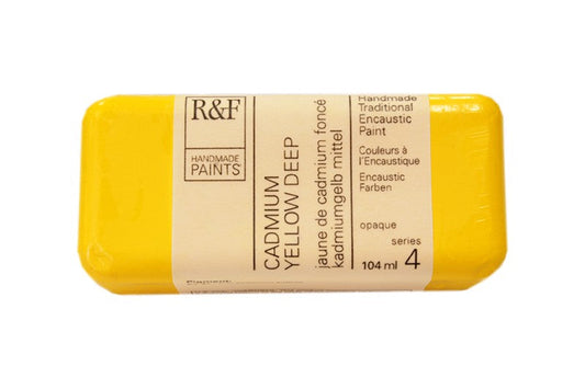 R&F Encaustic Wax Paint 104ml Cadmium Yellow Deep