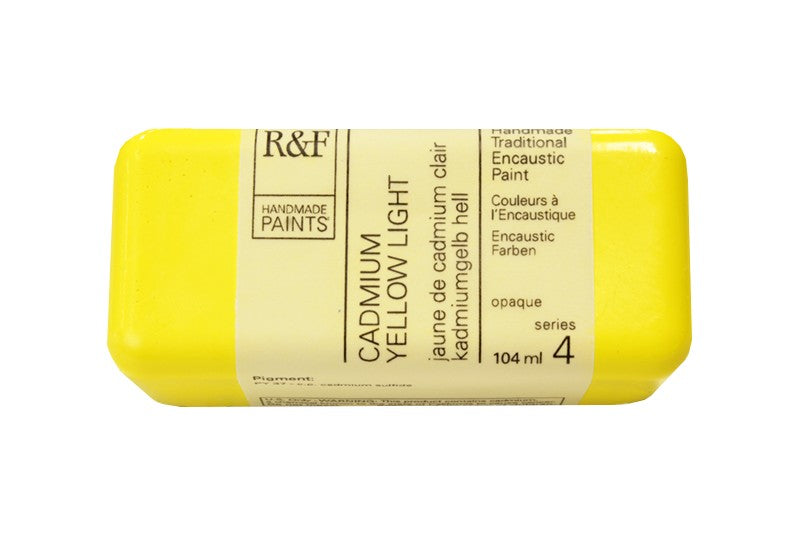 R&F Encaustic Wax Paint 104ml Cadmium Yellow Light