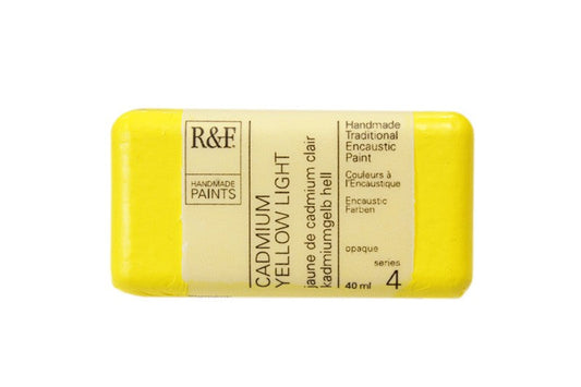 R&F Encaustic Wax Paint 40ml Cadmium Yellow Light