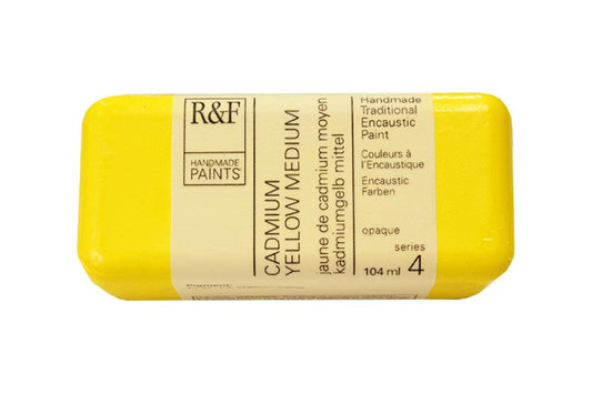 R&F Encaustic Wax Paint 104ml Cadmium Yellow Medium