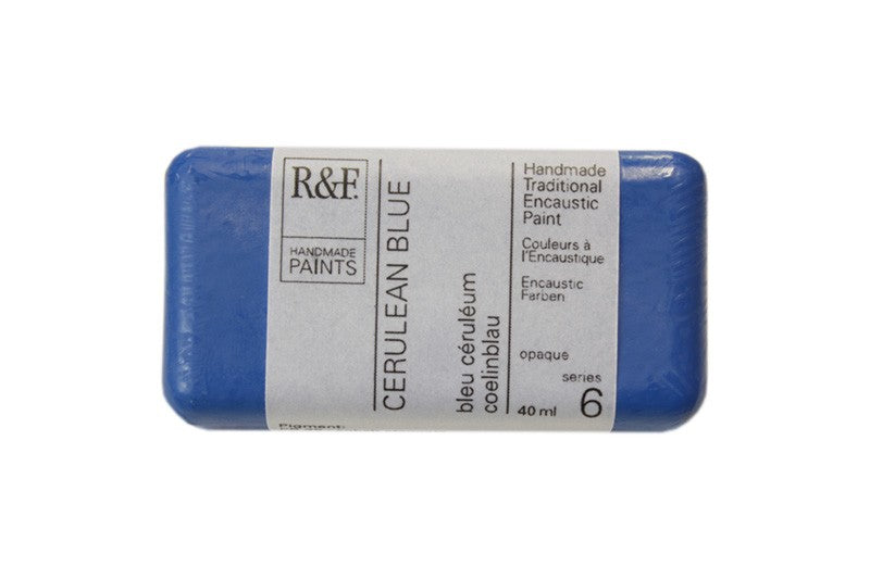 R&F Encaustic Wax Paint 40ml Cerulean Blue