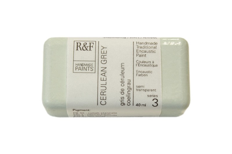 R&F Encaustic Wax Paint 40ml Cerulean Grey