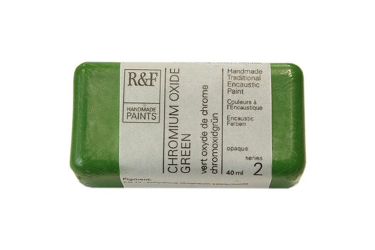 R&F Encaustic Wax Paint 40ml Chromium Green Oxide