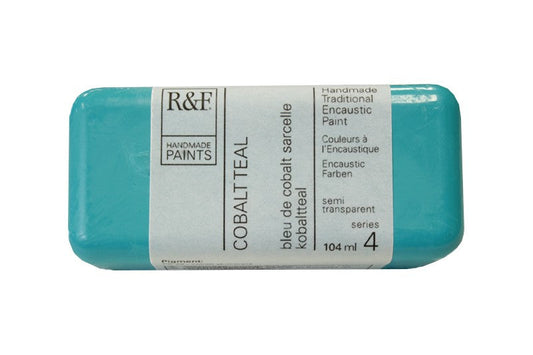 R&F Encaustic Wax Paint 104ml Cobalt Teal