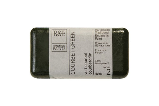 R&F Encaustic Wax Paint 40ml Courbet Green