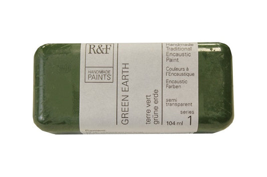 R&F Encaustic Wax Paint 104ml Green Earth