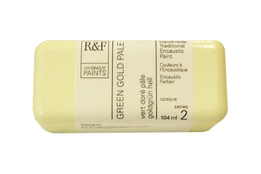 R&F Encaustic Wax Paint 104ml Green Gold Pale