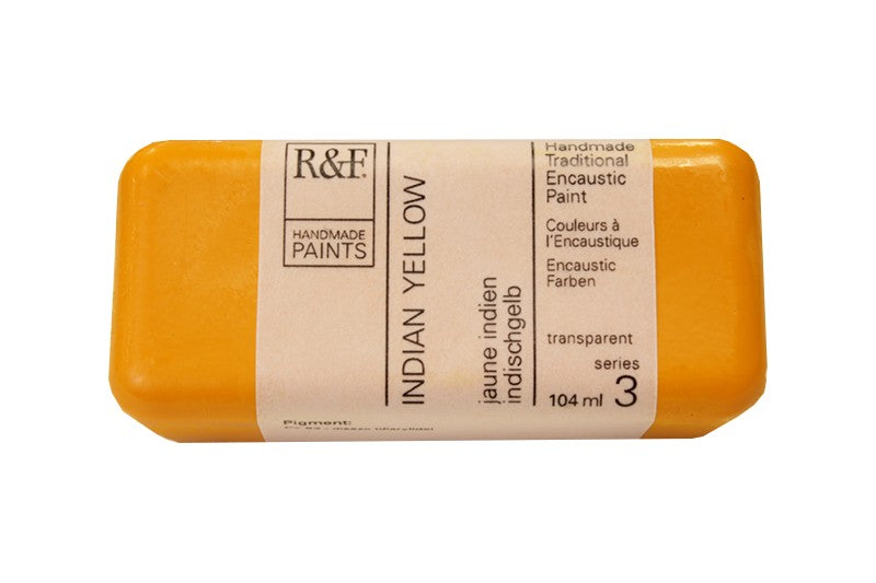 R&F Encaustic Wax Paint 104ml Indian Yellow