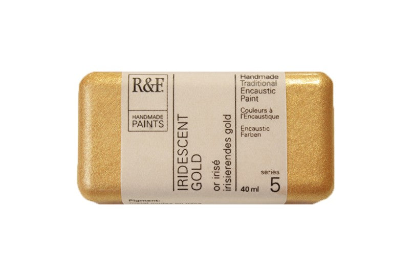 R&F Encaustic Wax Paint 40ml Iridescent Gold