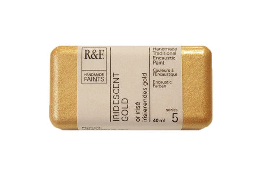 R&F Encaustic Wax Paint 40ml Iridescent Gold