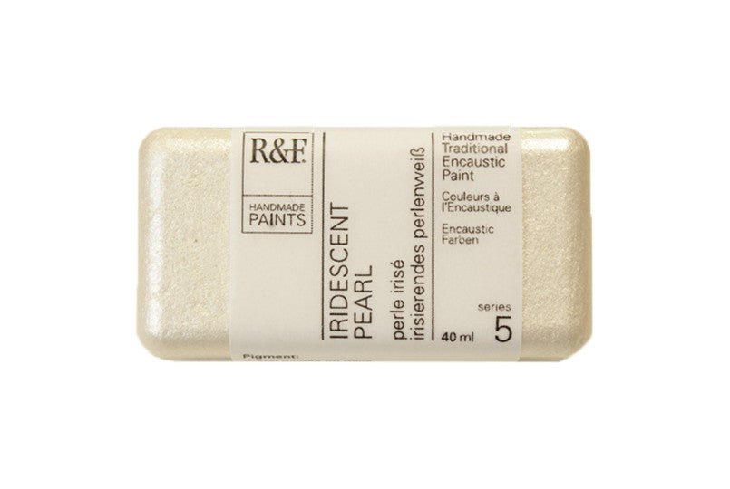 R&F Encaustic Wax Paint 40ml Iridescent Pearl