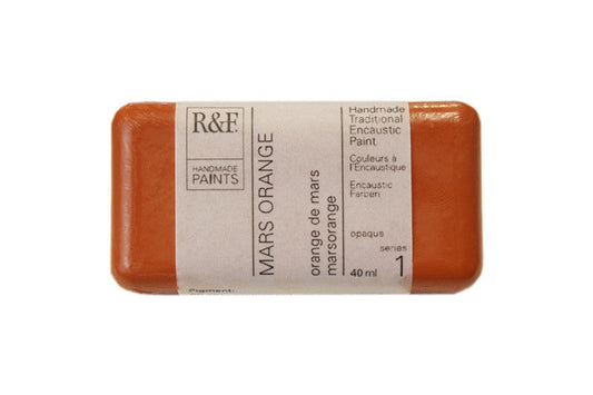 R&F Encaustic Wax Paint 40ml Mars Orange