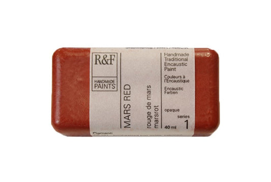 R&F Encaustic Wax Paint 40ml Mars Red