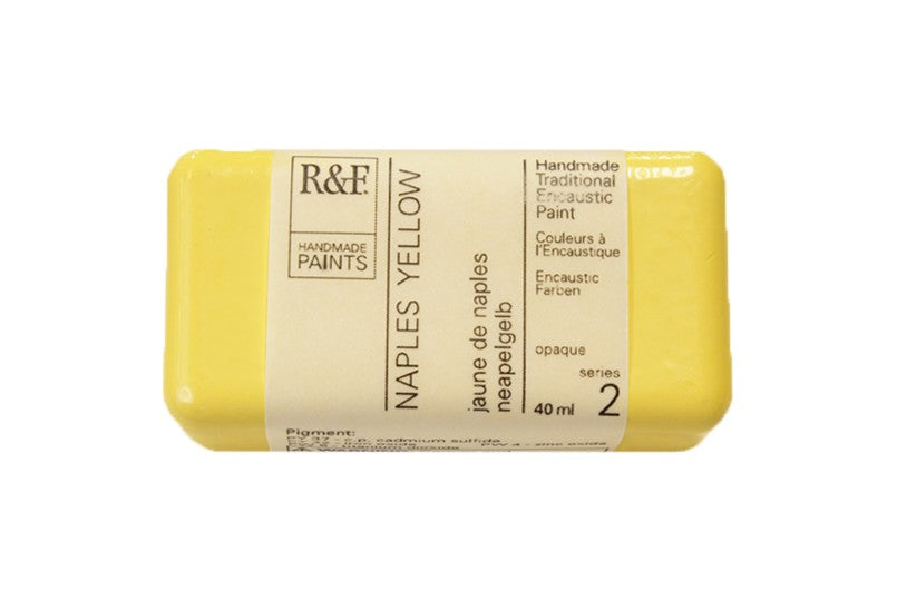 R&F Encaustic Wax Paint 40ml Naples Yellow