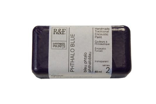 R&F Encaustic Wax Paint 40ml Phthalo Blue