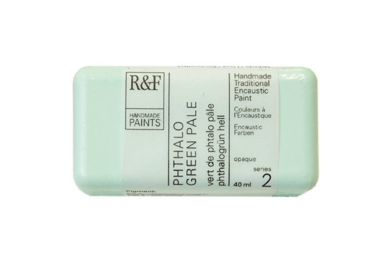 R&F Encaustic Wax Paint 40ml Phthalo Green Pale