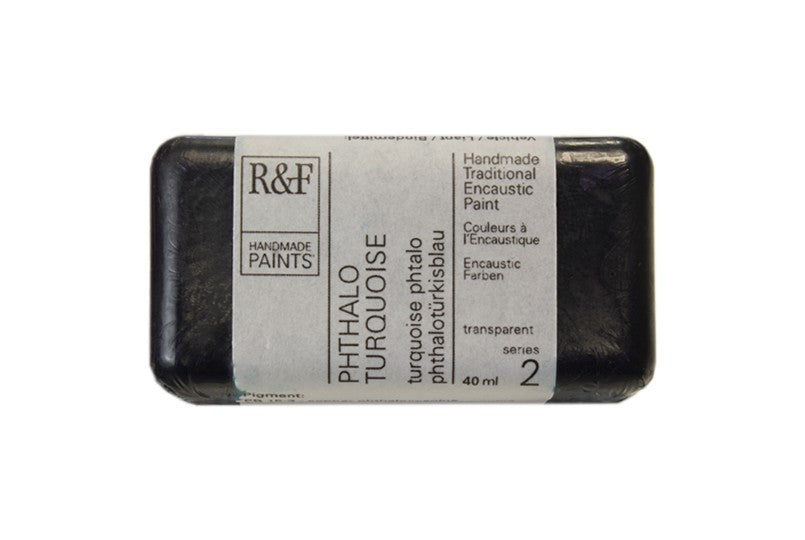 R&F Encaustic Wax Paint 40ml Phthalo Turquoise