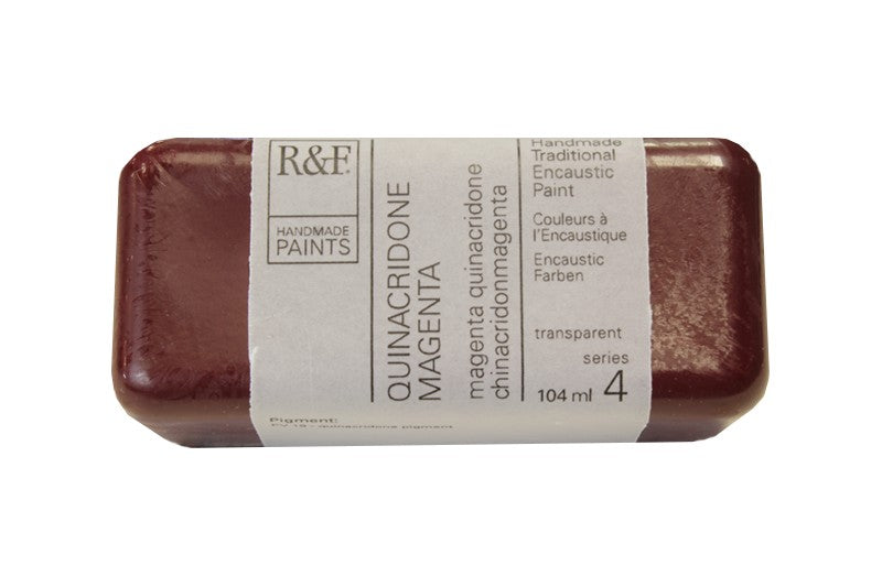 R&F Encaustic Wax Paint 104ml Quinacridone Magenta