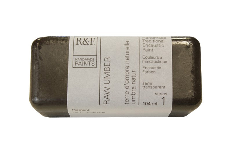 R&F Encaustic Wax Paint 104ml Raw Umber