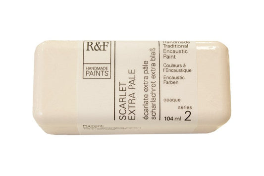 R&F Encaustic Wax Paint 104ml Scarlete Extra Pale