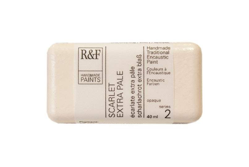 R&F Encaustic Wax Paint 40ml Scarlet Extra Pale