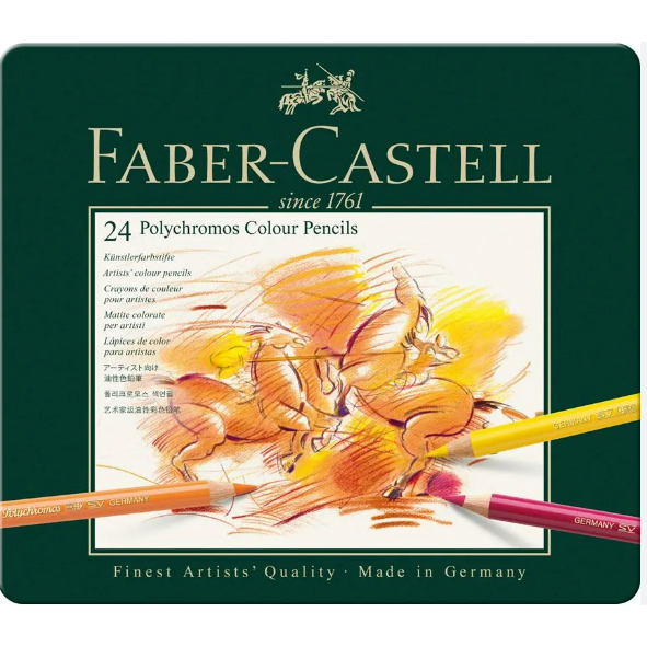 Faber Castell Polychromos Pencils Tin 24