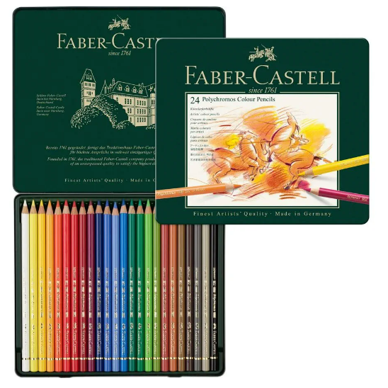 Faber Castell Polychromos Pencils Tin 24