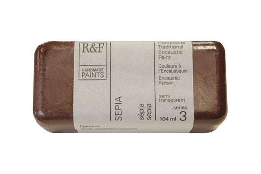 R&F Encaustic Wax Paint 104ml Sepia