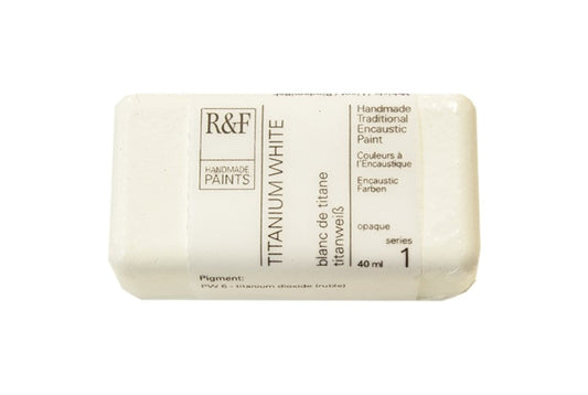 R&F Encaustic Wax Paint 40ml Titanium White