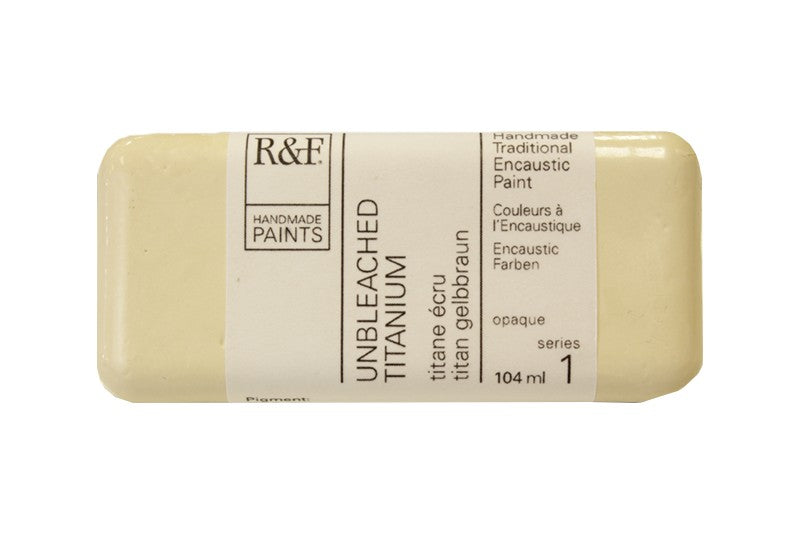 R&F Encaustic Wax Paint 104ml Unbleached Titanium