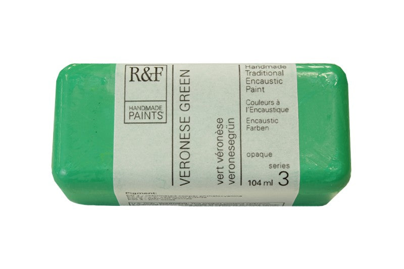 R&F Encaustic Wax Paint 104ml Veronese Green