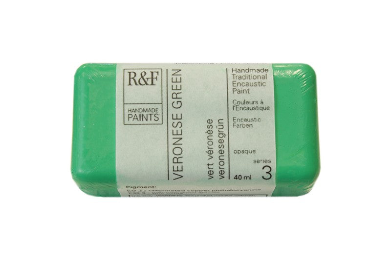 R&F Encaustic Wax Paint 40ml Veronese Green