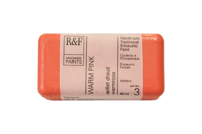 R&F Encaustic Wax Paint 40ml Warm Pink