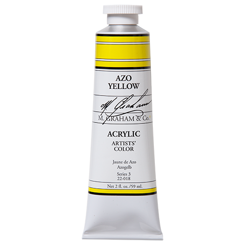 M Graham Acrylic 59ml Azo Yellow