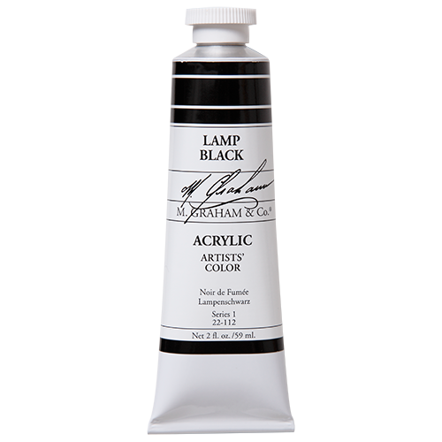 M Graham Acrylic 59ml Lamp Black