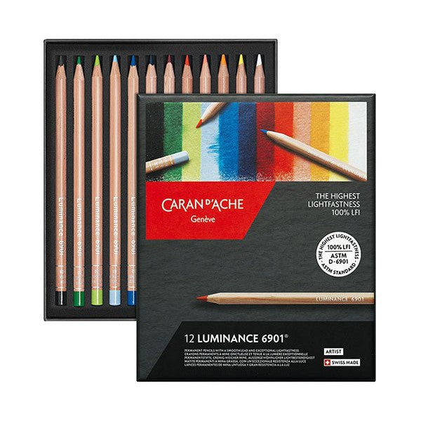 Caran d'Ache Luminance Pencil Set 12 - theartshop.com.au